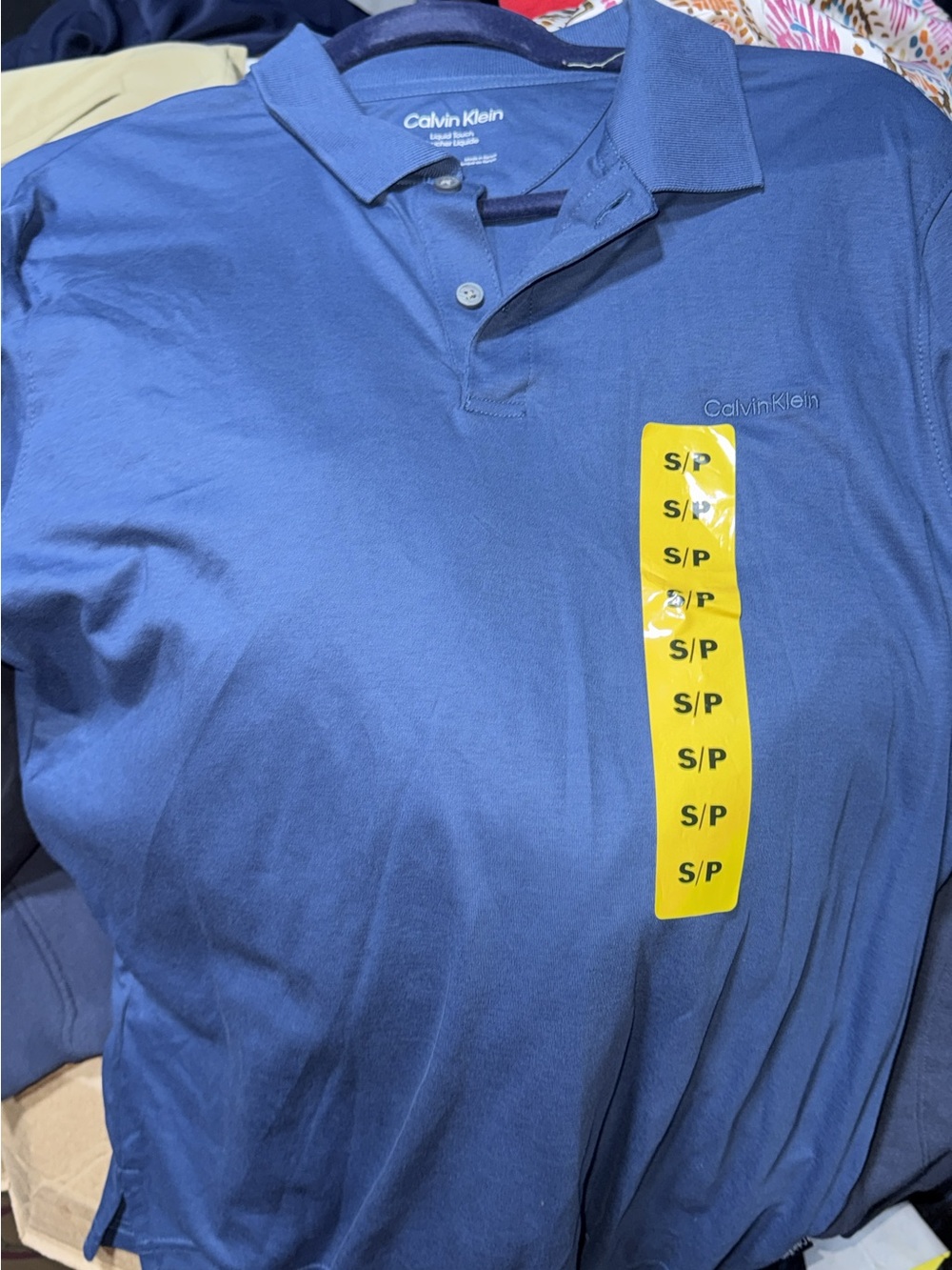 Calvin Klein Men's Royal Blue Polo Shirt
